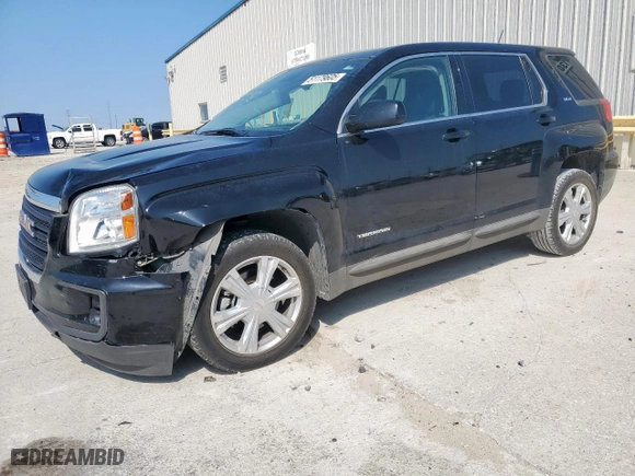 2017 GMC Terrain SLE with VIN 2GKALMEK2H6314446, listed as a Copart auction lot 51179605 with 124,299 mi miles and Salvage Title. Bid and sale history available at carsss.com. Image 1.