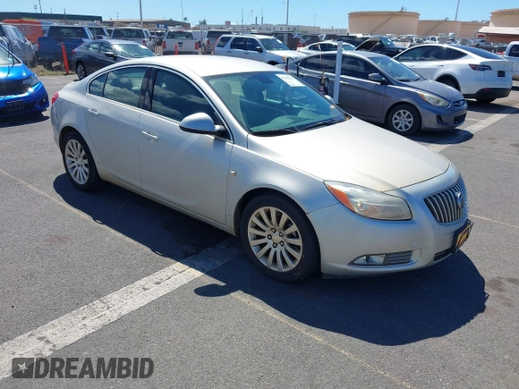 2011 Buick Regal CXL RL3 with VIN W04GR5EC5B1030249, listed as a IAAI auction lot 41785624 with 48,973 mi miles and . Bid and sale history available at DreamBid. Image 1.