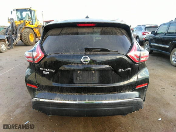 2016 Nissan Murano SL with VIN 5N1AZ2MH3GN105923, listed as a IAAI auction lot 40622962 with 107,922 mi miles. Bid and sale history available at carsss.com. Image 16.