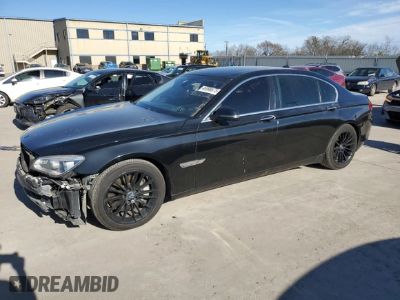 2014 BMW 7 Series ALPINA B7 xDrive with VIN WBAYF8C55ED141747, listed as a Copart auction lot 46998675 with 88,504 mi miles and Salvage Title. Bid and sale history available at DreamBid. Image 1.