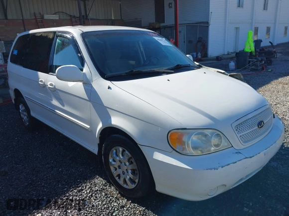 2004 Kia Sedona LX with VIN KNDUP131046577380, listed as a IAAI auction lot 41468710 with 138,451 mi miles and . Bid and sale history available at DreamBid. Image 1.