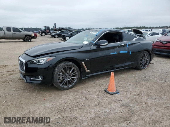 2017 Infiniti Q60 Sport z VIN JN1EV7EK8HM363406, wystawiony jako Copart lot #46192505 z przebiegiem 58 087 mil mil oraz Czysty tytuł • Clean title. Historia ofert i sprzedaży dostępna na DreamBid. Obrazek 1.
