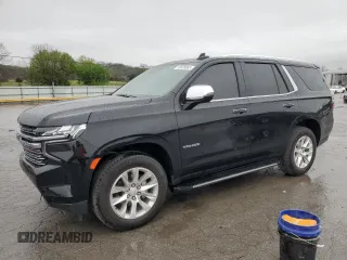 2023 Chevrolet Tahoe Premier с VIN 1GNSKSKDXPR379603, выставлен на аукционе Copart как лот 50638965 с пробегом 18 949 миль миль и Списание • Salvage title. История ставок и продаж доступна на DreamBid. Изображение 1.