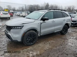 2022 Kia Sorento X-Line S with VIN 5XYRLDLC5NG131471, listed as a Copart auction lot 44188855 with 26,425 mi miles and Salvage Title. Bid and sale history available at carsss.com. Image 1.