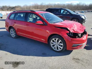 2019 Volkswagen Golf SportWagen S with VIN 3VWY57AUXKM509184, listed as a Copart auction lot 43741345 with 34,145 mi miles and Salvage Title. Bid and sale history available at carsss.com. Image 4.