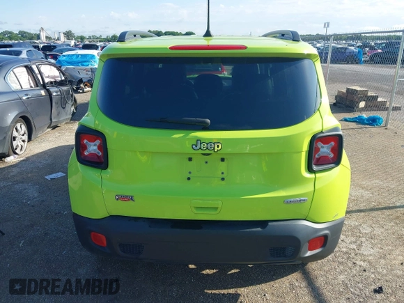 2018 Jeep Renegade Latitude with VIN ZACCJABB6JPJ10039, listed as a IAAI auction lot 42341997 with 91,708 mi miles and . Bid and sale history available at DreamBid. Image 16.