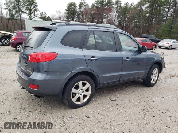 2009 Hyundai Santa Fe SE with VIN 5NMSH73EX9H265183, listed as a Copart auction lot 52118135 with 207,194 mi miles and Clean title. Bid and sale history available at DreamBid. Image 3.