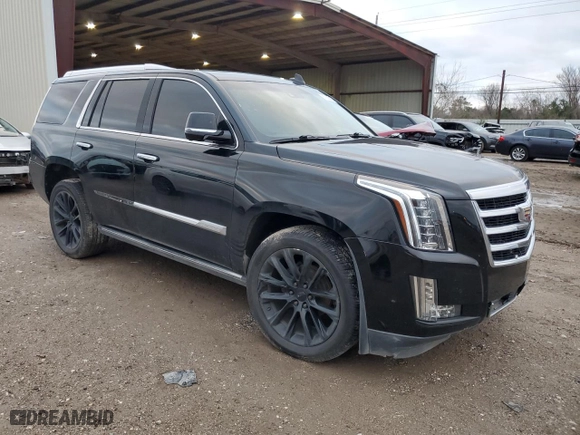 2017 Cadillac Escalade Premium Luxury with VIN 1GYS3CKJ4HR337750, listed as a Copart auction lot 87628035 with 107,142 mi miles and Clean Title. Bid and sale history available at carsss.com. Image 4.