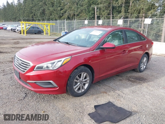 2016 Hyundai Sonata SE with VIN 5NPE24AF0GH261359, listed as a IAAI auction lot 42005720 with 100,889 mi miles and . Bid and sale history available at carsss.com. Image 17.