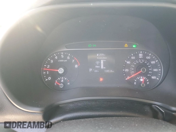 2020 Kia Soul LX with VIN KNDJ23AU1L7023333, listed as a Copart auction lot 88152725 with 104,514 mi miles and Salvage Title. Bid and sale history available at carsss.com. Image 9.