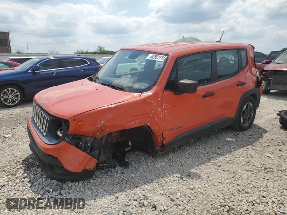 2015 Jeep Renegade Sport with VIN ZACCJBAT3FPC23361, listed as a Copart auction lot 62801114 with Not Provided miles and Salvage Title. Bid and sale history available at DreamBid. Image 1.