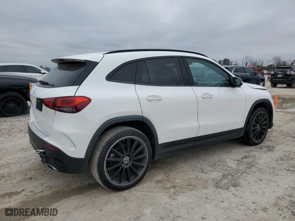 2023 Mercedes-Benz GLA with VIN W1N4N4GBXPJ423652, listed as a Copart auction lot 45199105 with NaN miles and Salvage Title. Bid and sale history available at carsss.com. Image 3.