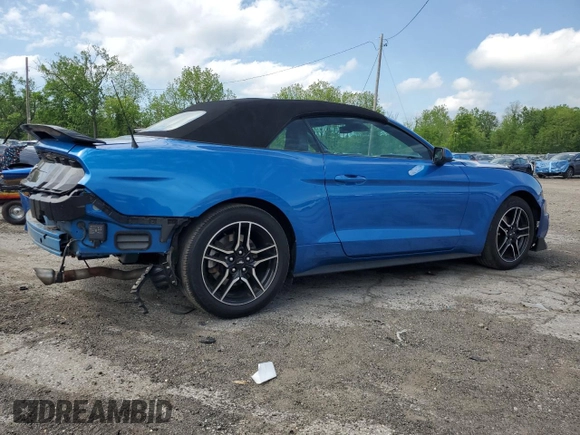 2021 Ford Mustang EcoBoost with VIN 1FATP8UH1M5104857, listed as a Copart auction lot 57152165 with 75,303 mi miles and Salvage title. Bid and sale history available at DreamBid. Image 3.
