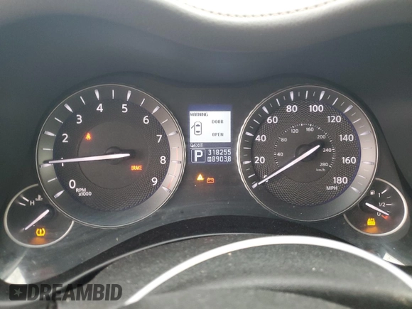 2011 Infiniti M with VIN JN1BY1AR5BM372565, listed as a Copart auction lot 84154384 with 318,255 mi miles and Salvage Title. Bid and sale history available at carsss.com. Image 9.