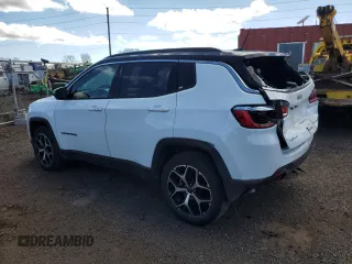 2025 Jeep Compass Limited с VIN 3C4NJDCN5ST512344, выставлен на аукционе Copart как лот 64829575 с пробегом 11 116 миль миль и Чистый • Clean title. История ставок и продаж доступна на DreamBid. Изображение 2.