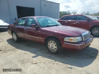 2007 Mercury Grand Marquis GS with VIN 2MEFM74V27X611848, listed as a Copart auction lot 72004424 with 93,152 mi miles and Salvage Title. Bid and sale history available at carsss.com. Image 4.