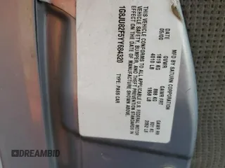 2000 Saturn LW z VIN 1G8JU82F5YY684320, wystawiony jako Copart lot #48539414 z przebiegiem Nie podano mil oraz Szkody całkowita. Historia ofert i sprzedaży dostępna na DreamBid. Obrazek 12.