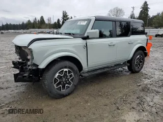 2024 Ford Bronco Outer Banks with VIN 1FMDE8BH2RLB27456, listed as a Copart auction lot 50031875 with 523 mi miles and Salvage Title. Bid and sale history available at carsss.com. Image 1.