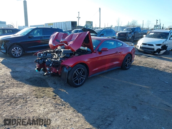 2023 Ford Mustang EcoBoost with VIN 1FA6P8TH0P5113505, listed as a IAAI auction lot 41330154 with 13,456 mi miles. Bid and sale history available at carsss.com. Image 18.