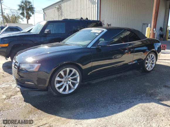 2013 Audi A5 2.0T Premium Plus with VIN WAUJFAFHXDN002897, listed as a Copart auction lot 82931334 with 0 mi miles and Non Repairable. Bid and sale history available at carsss.com. Image 1.