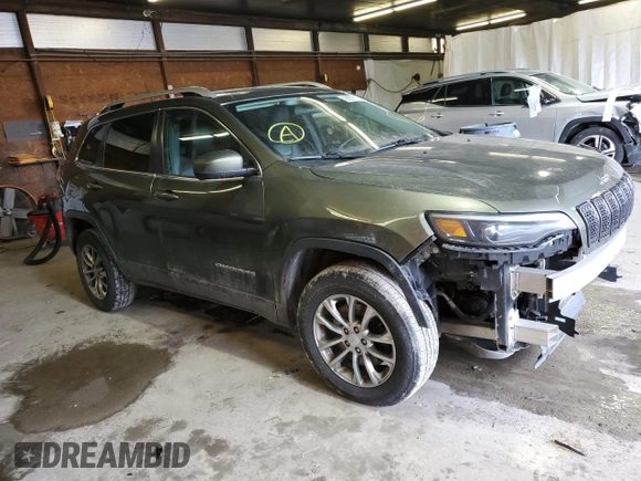 2019 Jeep Cherokee Latitude Plus with VIN 1C4PJMLB2KD181971, listed as a Copart auction lot 43859115 with 221,127 mi miles and Salvage Title. Bid and sale history available at DreamBid. Image 4.