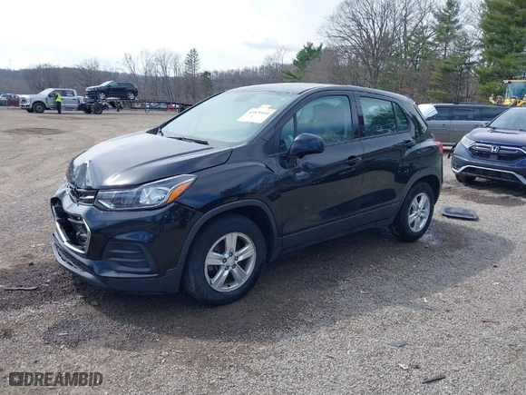 2019 Chevrolet Trax LS with VIN 3GNCJKSB9KL256557, listed as a IAAI auction lot 41879464 with 75,184 mi miles. Bid and sale history available at carsss.com. Image 2.