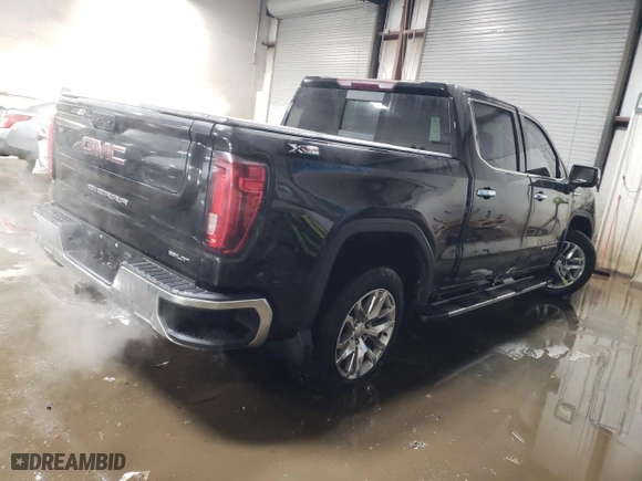 2019 GMC Sierra 1500 SLT with VIN 3GTU9DEL6KG281589, listed as a Copart auction lot 87168524 with 69,415 mi miles and Salvage Title. Bid and sale history available at carsss.com. Image 3.