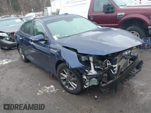 2019 Kia Optima LX with VIN 5XXGT4L37KG312708, listed as a IAAI auction lot 41518703 with 84,983 mi miles. Bid and sale history available at carsss.com. Image 1.