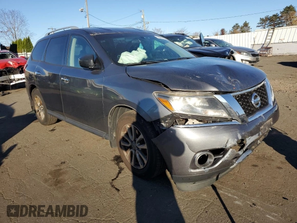 2016 Nissan Pathfinder S with VIN 5N1AR2MM5GC625419, listed as a Copart auction lot 76701754 with 102,522 mi miles and Salvage Title. Bid and sale history available at carsss.com. Image 4.