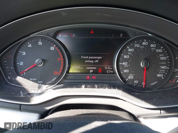 2020 Audi Q5 Premium with VIN WA1ANAFY4L2088840, listed as a IAAI auction lot 41392034 with 33,501 mi miles and . Bid and sale history available at DreamBid. Image 7.