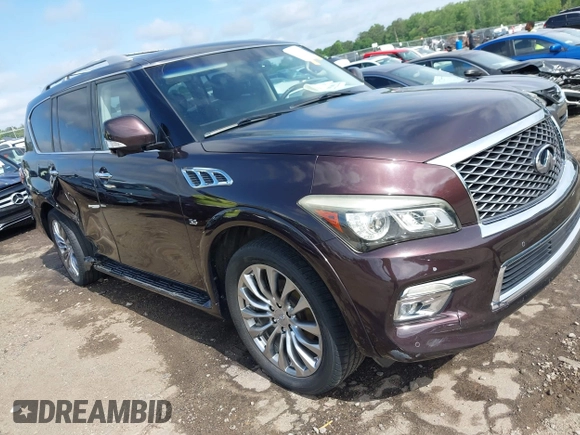 2016 Infiniti QX80 with VIN JN8AZ2ND8G9800914, listed as a IAAI auction lot 42204257 with 113,149 mi miles and . Bid and sale history available at DreamBid. Image 1.