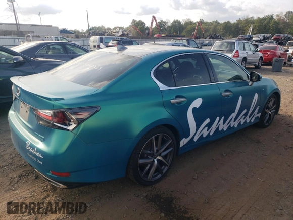 2020 Lexus GS with VIN JTHEZ1BL9LA019572, listed as a Copart auction lot 71178534 with 0 mi miles and Salvage Title. Bid and sale history available at carsss.com. Image 3.
