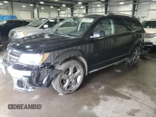 2017 Dodge Journey Crossroad Plus with VIN 3C4PDDGGXHT575461, listed as a Copart auction lot 59404715 with 72,842 mi miles and Salvage title. Bid and sale history available at DreamBid. Image 1.