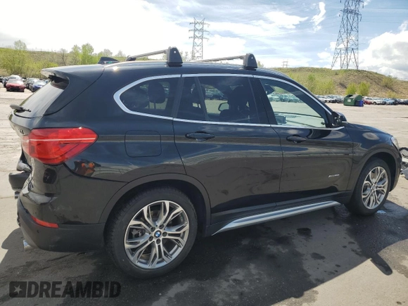 2017 BMW X1 xDrive28i with VIN WBXHT3Z38H4A58005, listed as a Copart auction lot 55837805 with 50,318 mi miles and Salvage title. Bid and sale history available at DreamBid. Image 3.