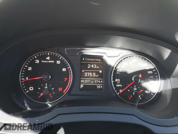 2017 Audi Q3 Premium Plus with VIN WA1HCCFS8HR011026, listed as a Copart auction lot 88106125 with 86,257 mi miles and Salvage title. Bid and sale history available at DreamBid. Image 9.