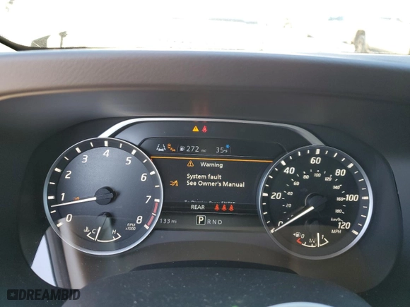 2025 Nissan Frontier SV with VIN 1N6ED1EJ8SN611463, listed as a Copart auction lot 45573665 with 133 mi miles and Salvage Title. Bid and sale history available at carsss.com. Image 9.