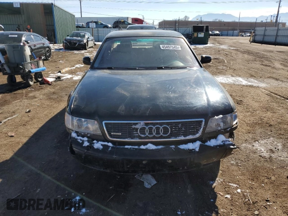 1998 Audi A8 with VIN WAUBG34D3WN007522, listed as a Copart auction lot 45497545 with 174,719 mi miles and Clean title. Bid and sale history available at DreamBid. Image 5.