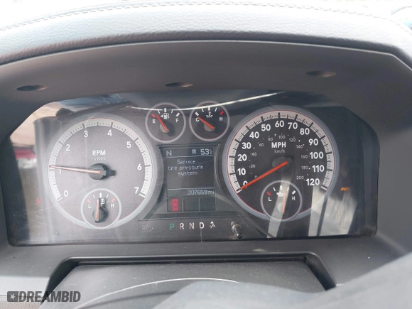 2010 Dodge Ram 1500 Laramie with VIN 1D7RV1GT8AS186672, listed as a IAAI auction lot 41456072 with 207,659 mi miles. Bid and sale history available at carsss.com. Image 7.