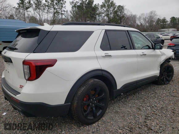 2023 Ford Explorer ST with VIN 1FM5K8GC0PGA47119, listed as a Copart auction lot 45941505 with 35,940 mi miles and Salvage Title. Bid and sale history available at carsss.com. Image 3.