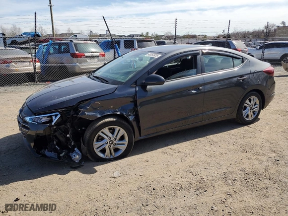 2020 Hyundai Elantra SEL with VIN 5NPD84LF0LH587518, listed as a Copart auction lot 48354935 with 39,385 mi miles and Salvage Title. Bid and sale history available at carsss.com. Image 1.