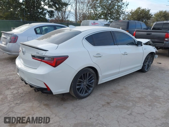 2020 Acura ILX w/Premium/A-SPEC Pkg with VIN 19UDE2F89LA004463, listed as a IAAI auction lot 41371656 with 104,463 mi miles. Bid and sale history available at carsss.com. Image 4.