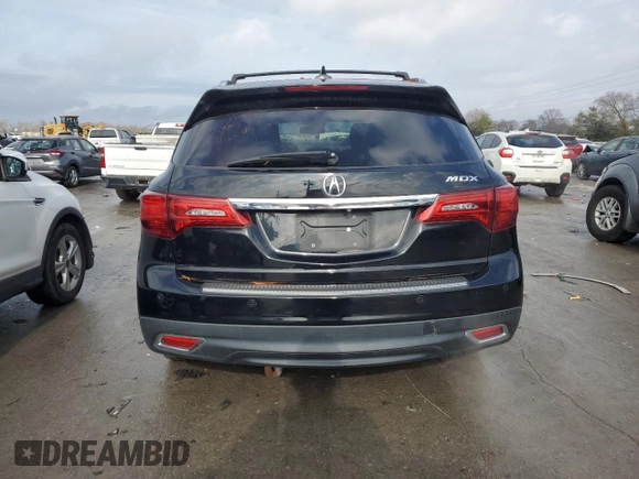 2014 Acura MDX Advance with VIN 5FRYD3H81EB004875, listed as a Copart auction lot 81801454 with 265,982 mi miles and Salvage title. Bid and sale history available at DreamBid. Image 6.