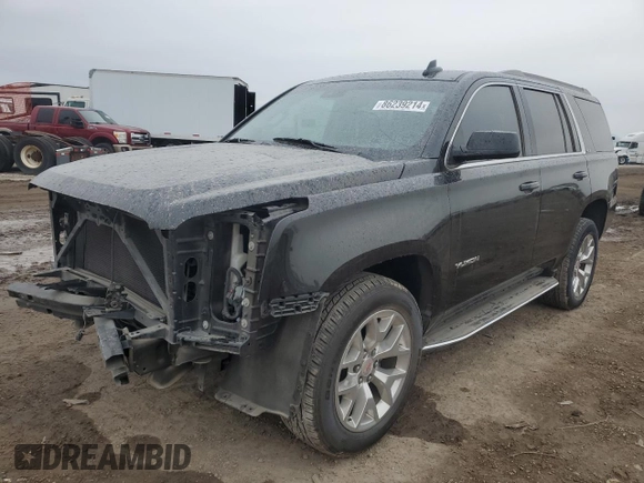 2018 GMC Yukon SLT with VIN 1GKS1BKC6JR389995, listed as a Copart auction lot 86239214 with 164,434 mi miles and Salvage Title. Bid and sale history available at carsss.com. Image 1.