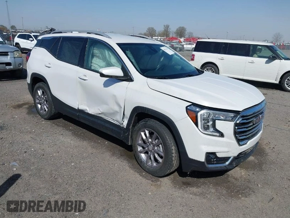 2022 GMC Terrain SLT with VIN 3GKALPEV6NL291319, listed as a IAAI auction lot 41834835 with 39,968 mi miles. Bid and sale history available at carsss.com. Image 1.