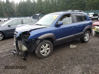 2007 Hyundai Tucson SE with VIN KM8JN12D17U520069, listed as a Copart auction lot 84058614 with 158,352 mi miles and Salvage Title. Bid and sale history available at carsss.com. Image 1.