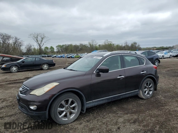 2008 Infiniti EX Journey with VIN JNKAJ09F48M361842, listed as a Copart auction lot 53808415 with 152,850 mi miles and Salvage title. Bid and sale history available at DreamBid. Image 1.