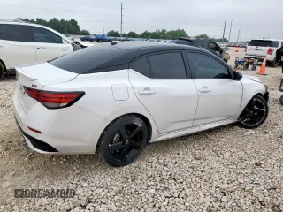 2024 Nissan Sentra SR with VIN 3N1AB8DV2RY382265, listed as a Copart auction lot 58528095 with 20,314 mi miles and Salvage title. Bid and sale history available at DreamBid. Image 3.