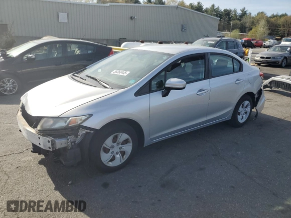 2014 Honda Civic LX z VIN 2HGFB2F55EH522937, wystawiony jako Copart lot #55360445 z przebiegiem 128 422 mil mil oraz Szkoda całkowita • Salvage title. Historia ofert i sprzedaży dostępna na DreamBid. Obrazek 1.