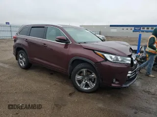2018 Toyota Highlander Limited z VIN 5TDDZRFH4JS875072, wystawiony jako Copart lot #79820904 z przebiegiem Nie podano mil oraz Szkoda całkowita • Salvage title. Historia ofert i sprzedaży dostępna na DreamBid. Obrazek 4.