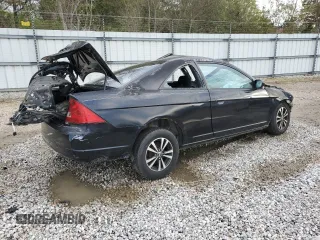 2003 Honda Civic LX with VIN 1HGEM22553L021820, listed as a Copart auction lot 51187205 with Not Provided miles and Salvage Title. Bid and sale history available at DreamBid. Image 3.